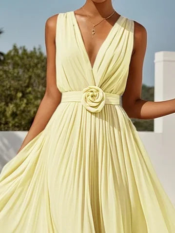 Lavenda - Elegant Chiffon Maxi Dress