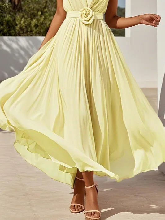 Lavenda - Elegant Chiffon Maxi Dress