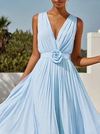 Lavenda - Elegant Chiffon Maxi Dress