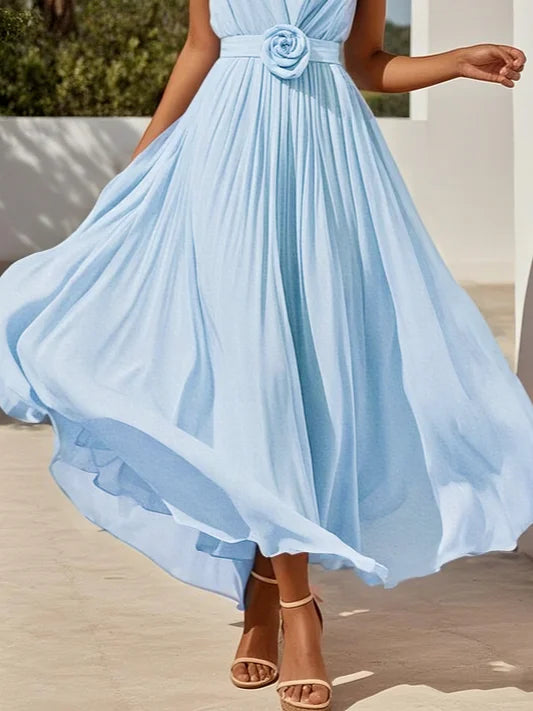 Lavenda - Elegant Chiffon Maxi Dress