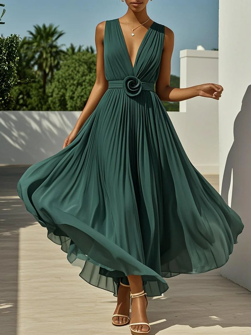 Lavenda - Elegant Chiffon Maxi Dress