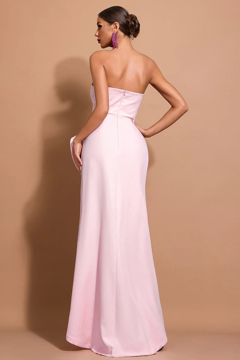 Nia - Flower Slit Maxi Dress