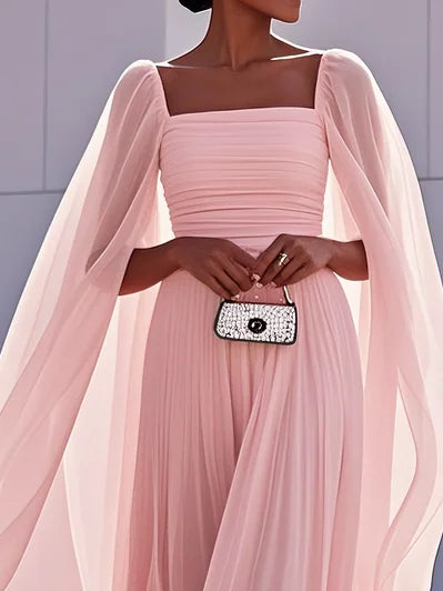 Noore - Square Neck Long Dress