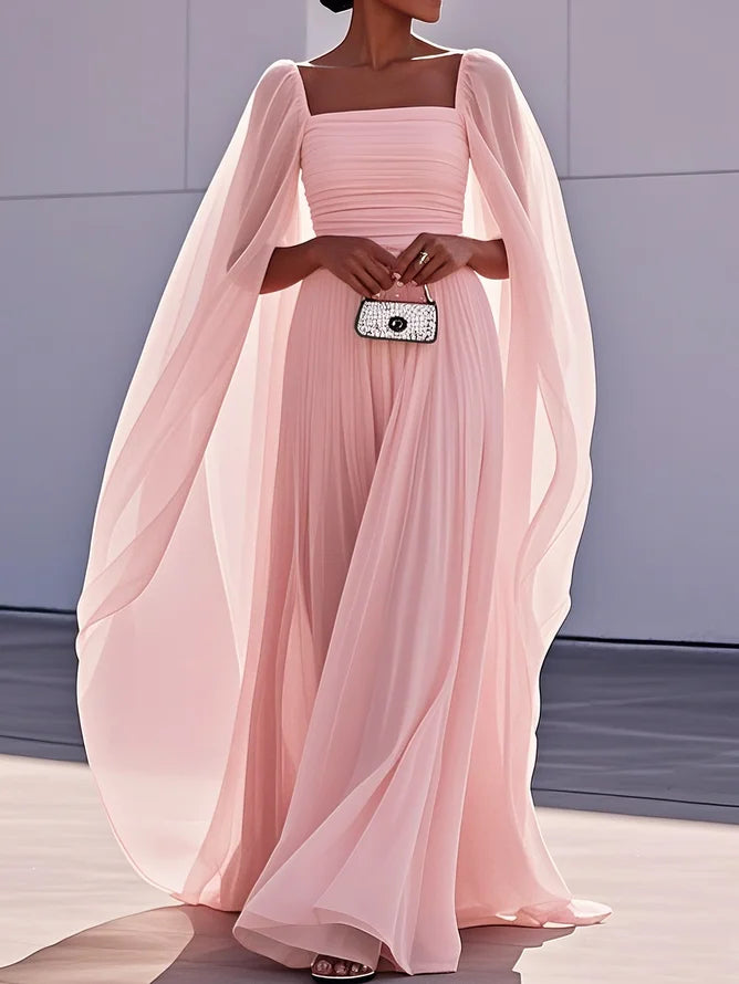 Noore - Square Neck Long Dress