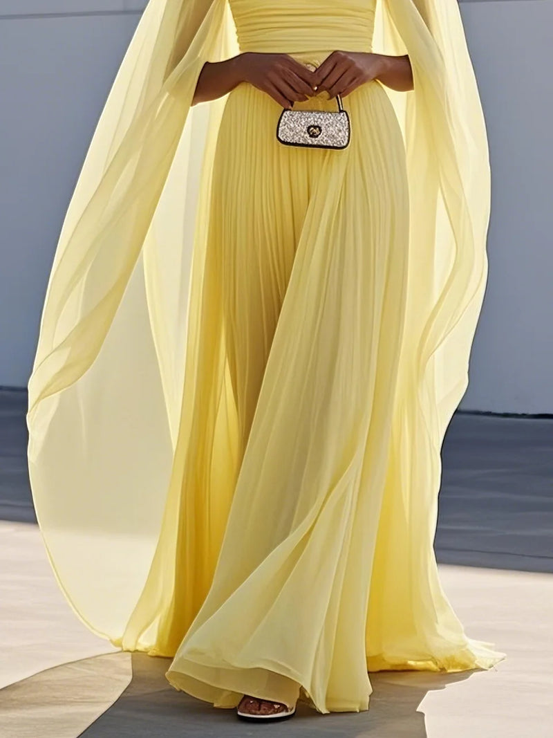 Noore - Square Neck Long Dress