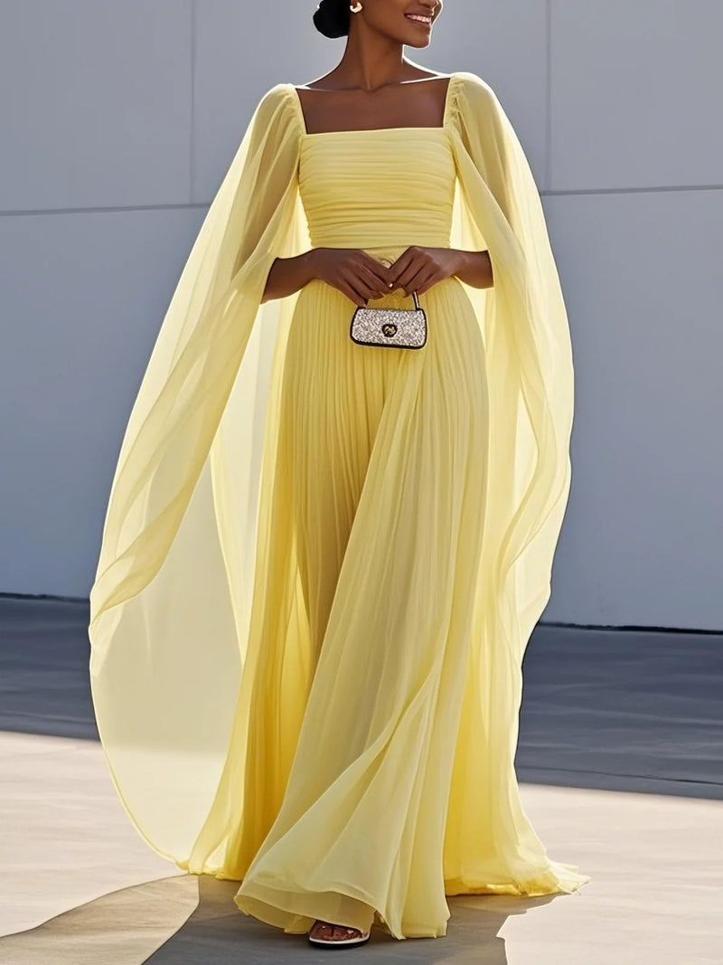 Noore - Square Neck Long Dress