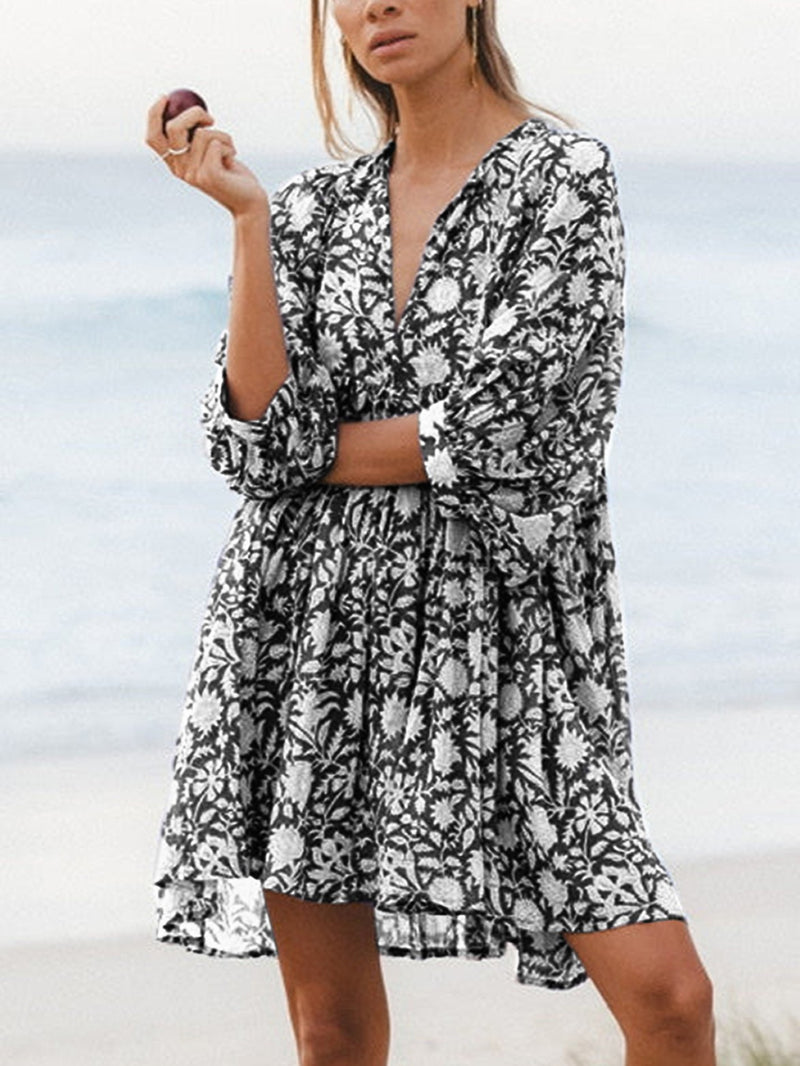 Tunica - Romantic Billowing Ruffle Dress
