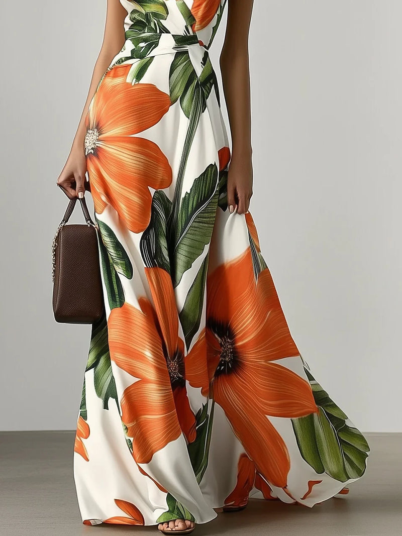 Olivia - Floral Classic Sleeveless Dress