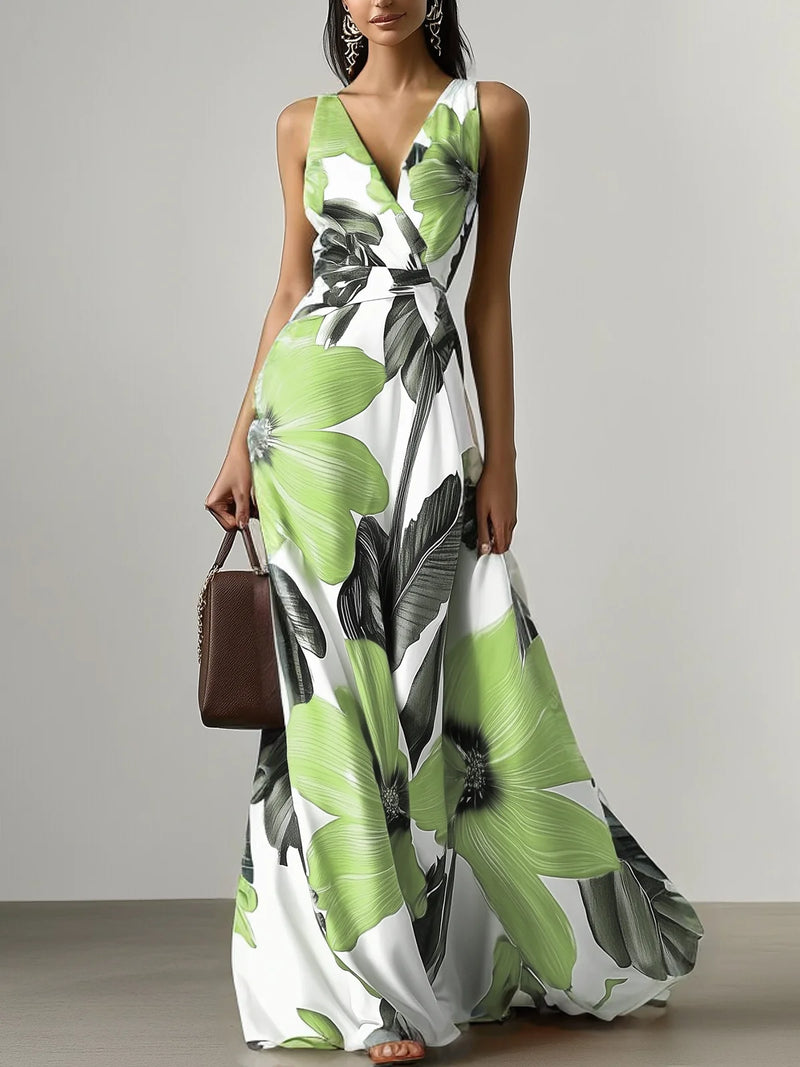 Olivia - Floral Classic Sleeveless Dress