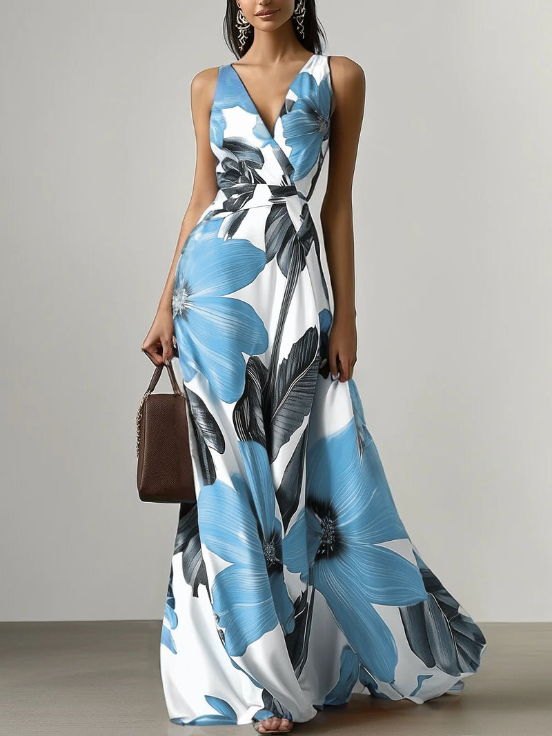 Olivia - Floral Classic Sleeveless Dress