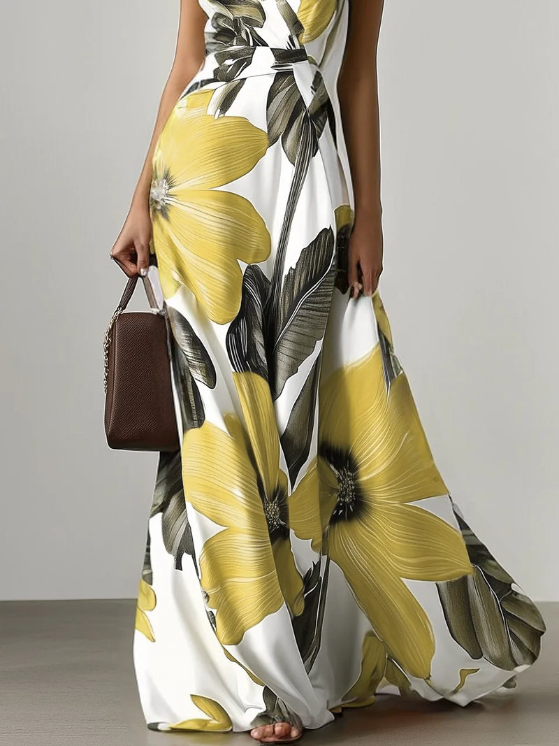 Olivia - Floral Classic Sleeveless Dress