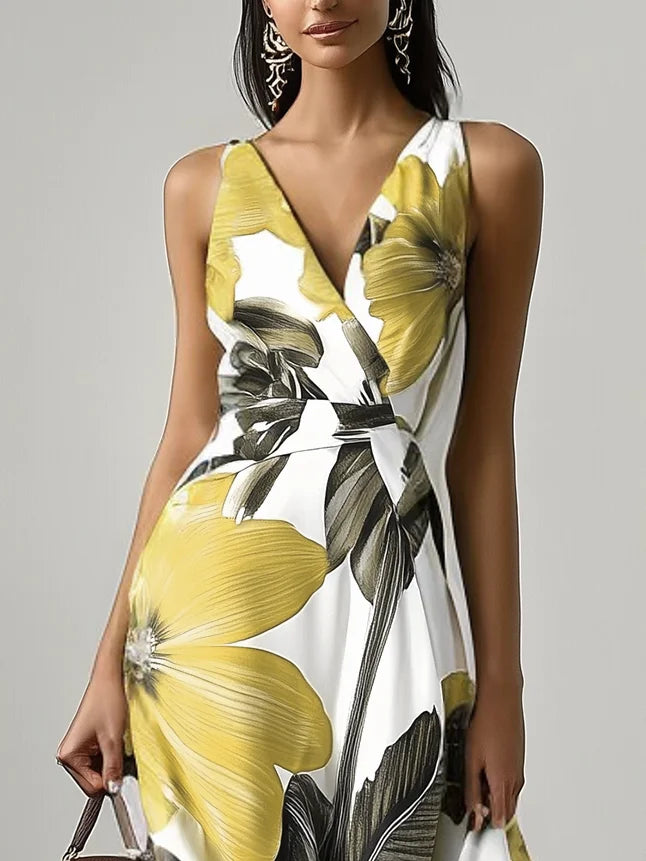 Olivia - Floral Classic Sleeveless Dress