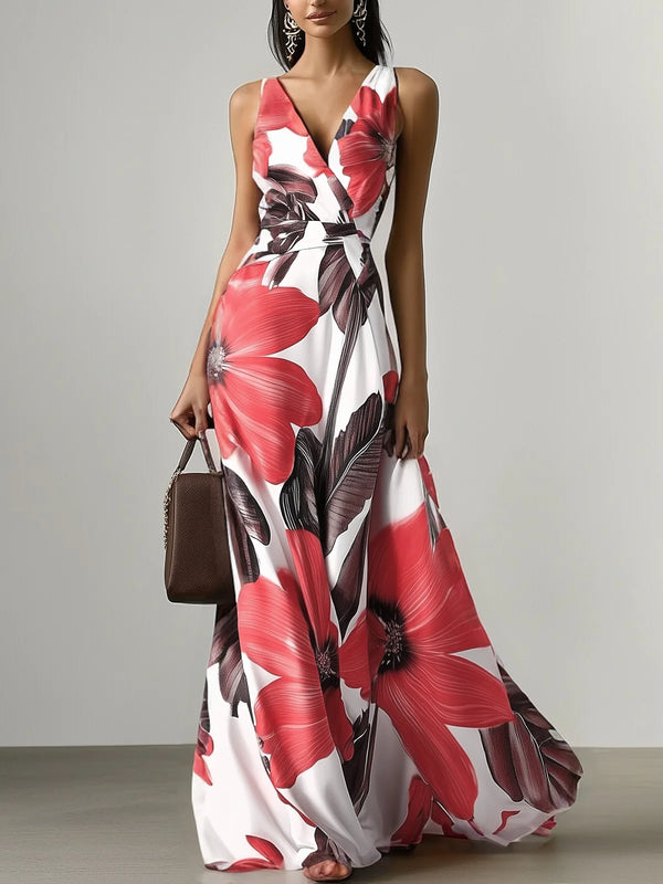 Olivia - Floral Classic Sleeveless Dress
