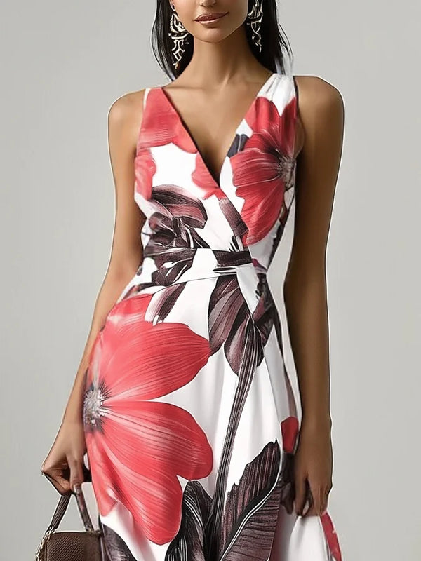 Olivia - Floral Classic Sleeveless Dress