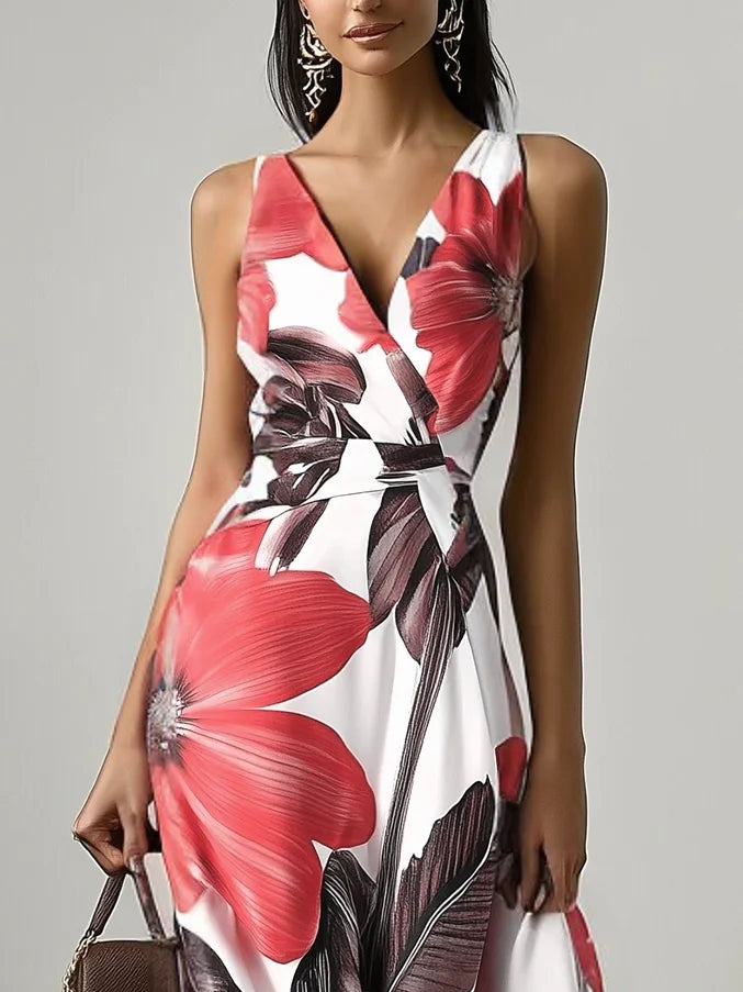 Olivia - Floral Classic Sleeveless Dress