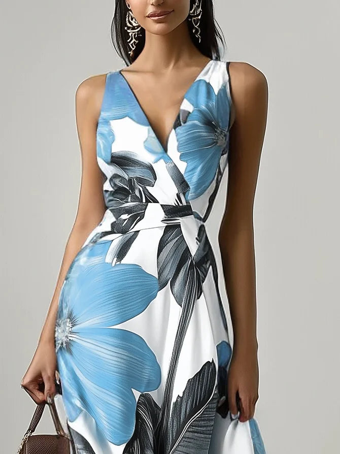 Olivia - Floral Classic Sleeveless Dress