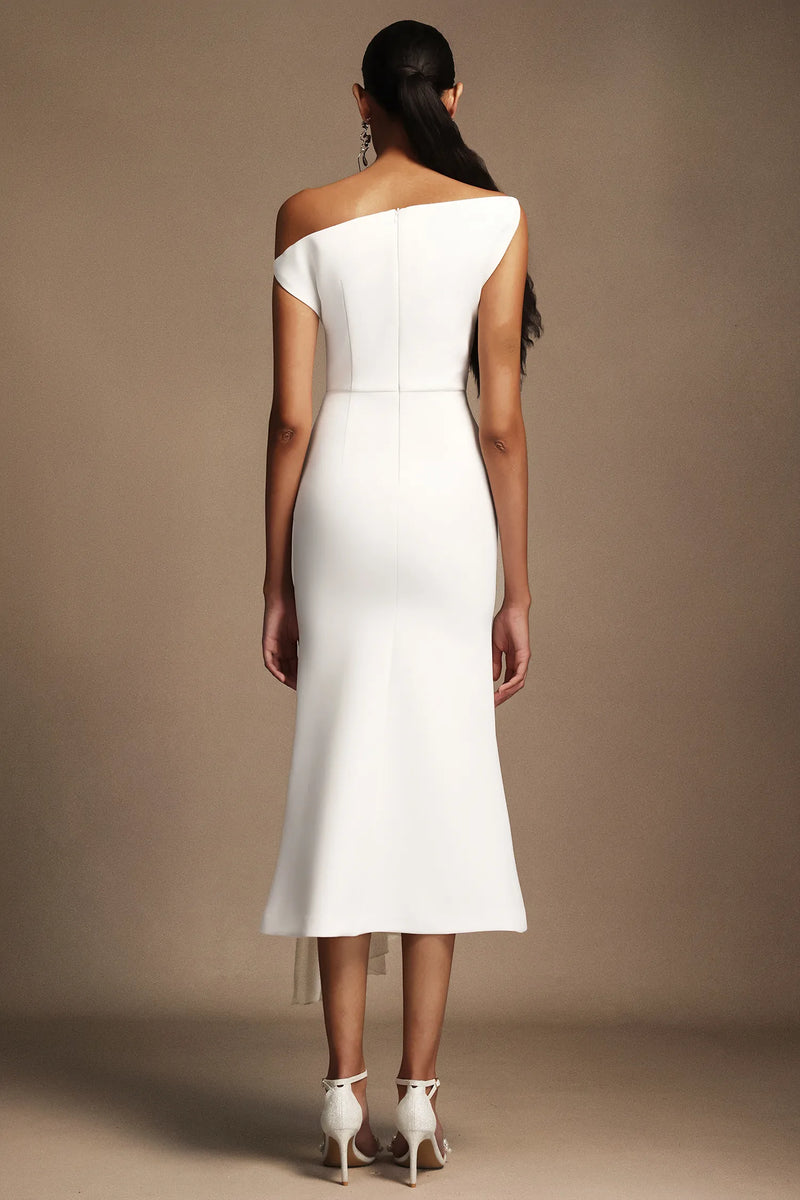 Paulina - Oblique Shoulder Sleeveless Dress