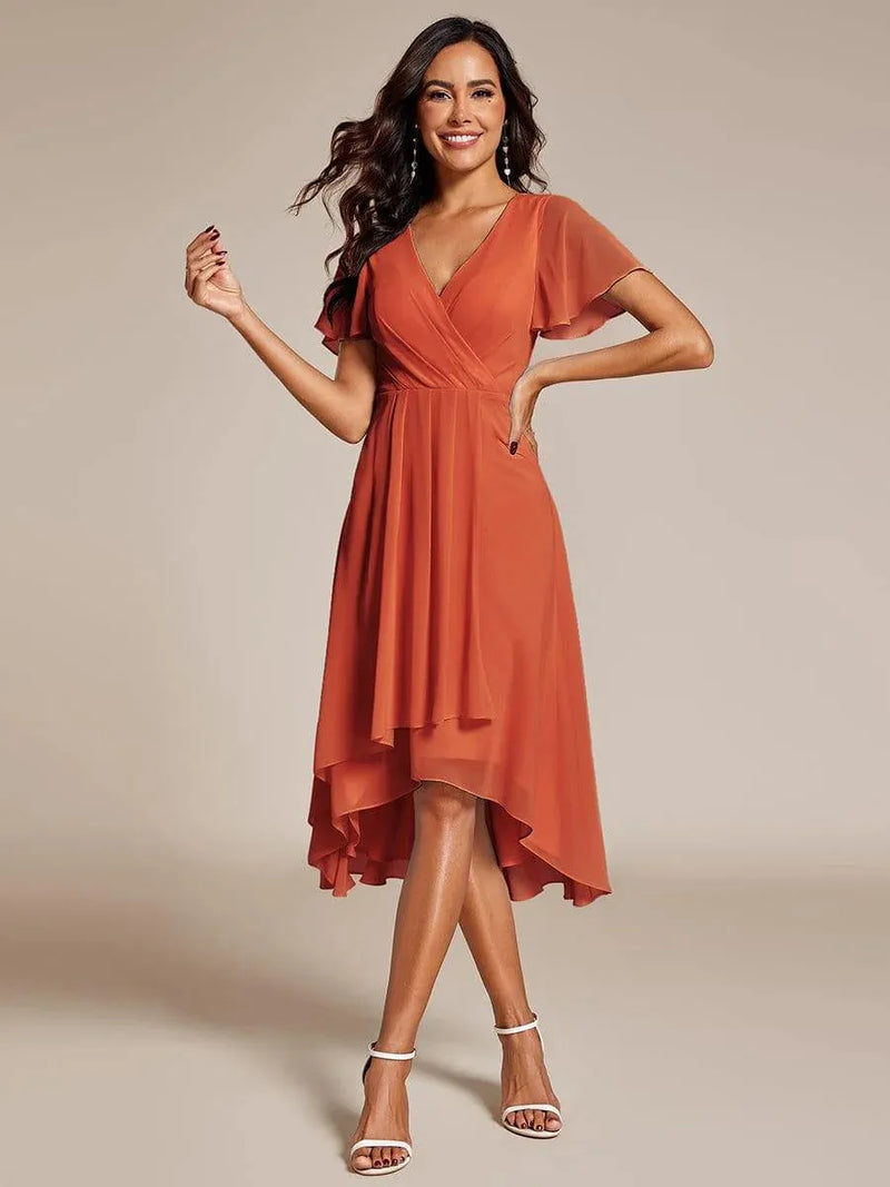 Paulma - Ruffle Sleeve Midi Dress