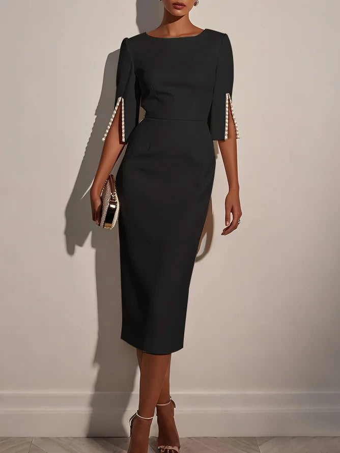 Perela - Classic Pearls Midi Dress