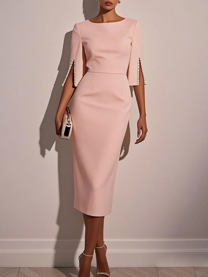 Perela - Classic Pearls Midi Dress