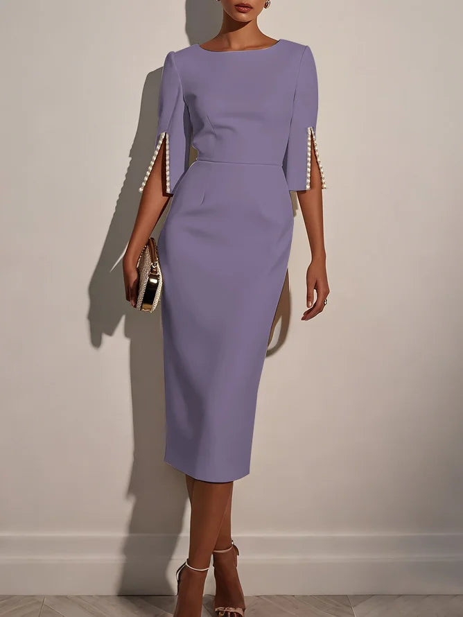 Perela - Classic Pearls Midi Dress