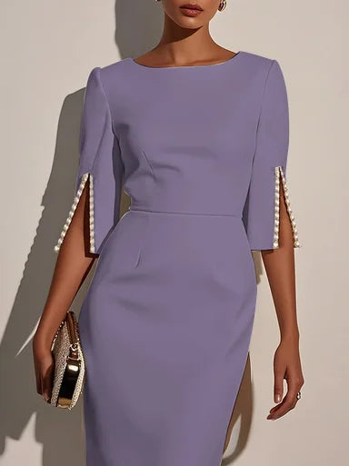 Perela - Classic Pearls Midi Dress