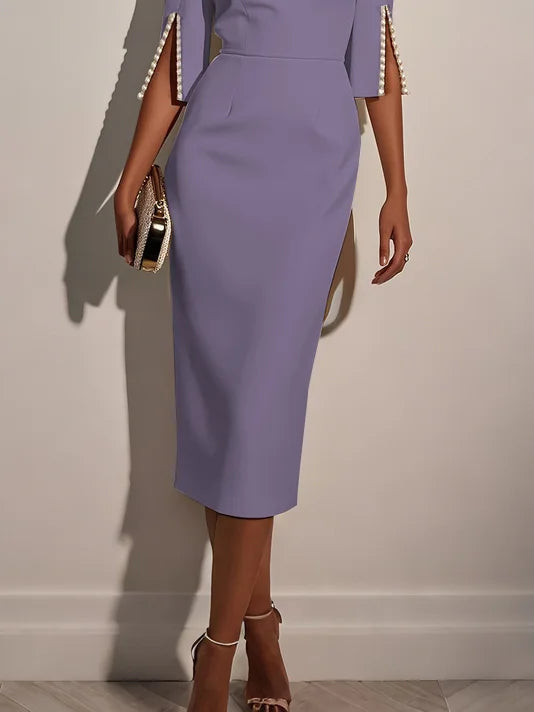 Perela - Classic Pearls Midi Dress