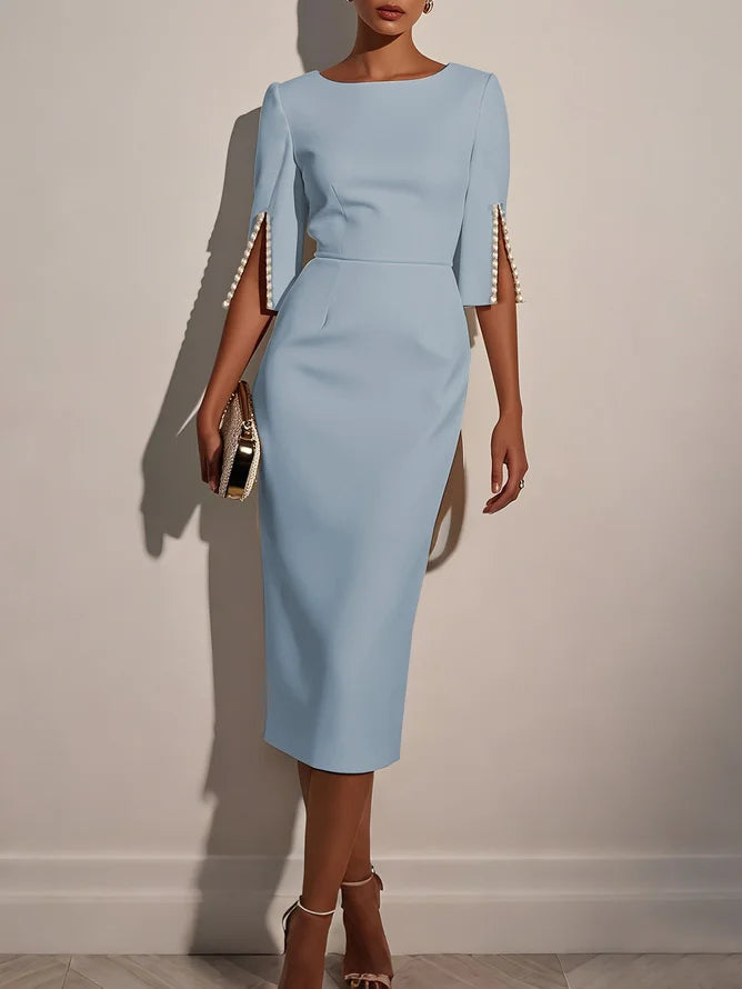 Perela - Classic Pearls Midi Dress