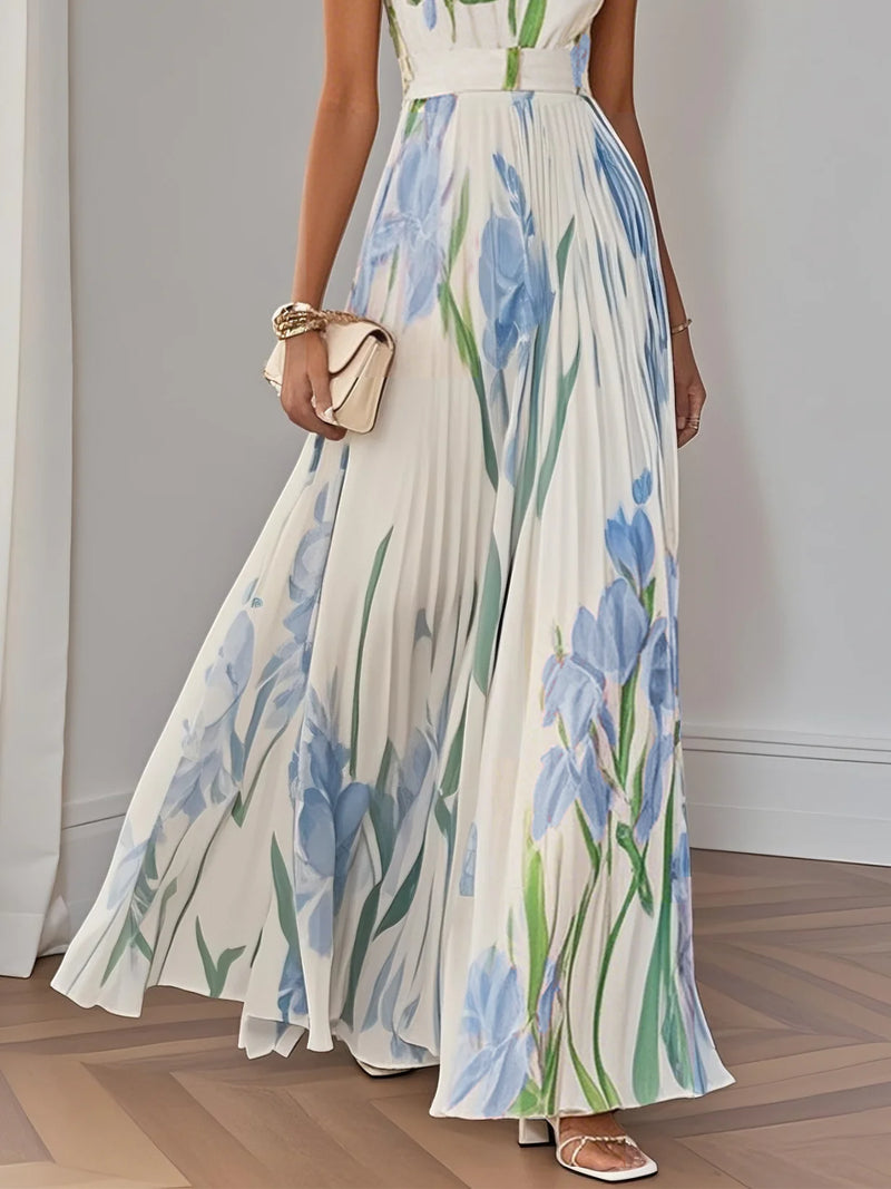 Raya - Chiffon Floral Sleeveless Dress