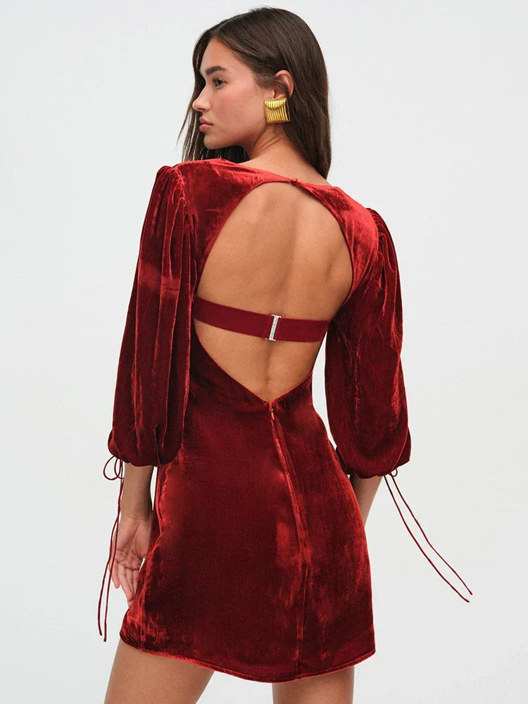 Nova - Backless Mini Bodycon Dress