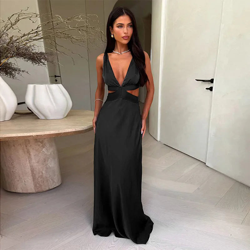 Maira - Sleek Sleeveless Maxi Dress