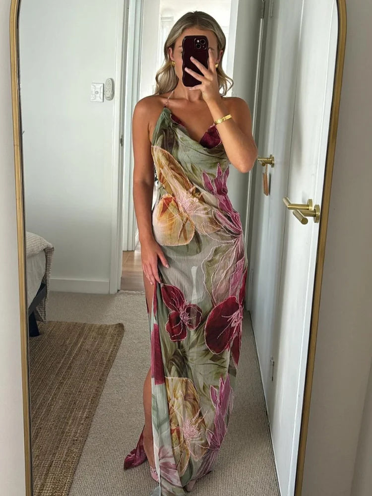 Marzia - Slit Cut Maxi Dress