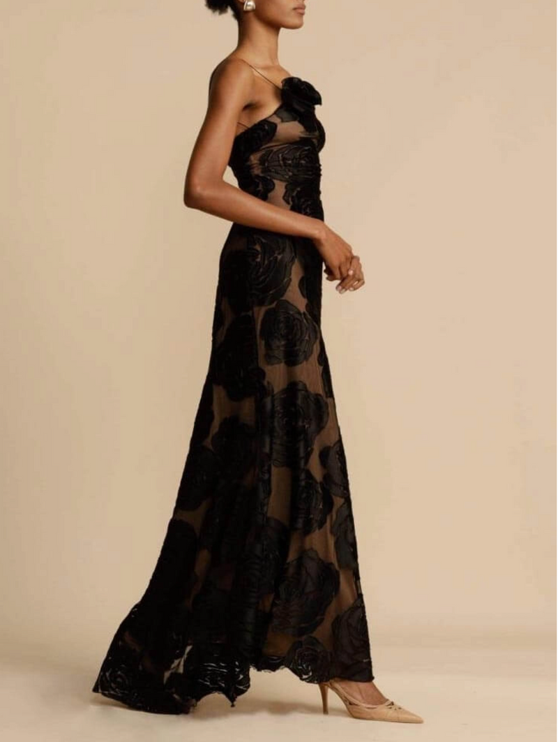 Eldin - Rose Three-Dimensional Dress