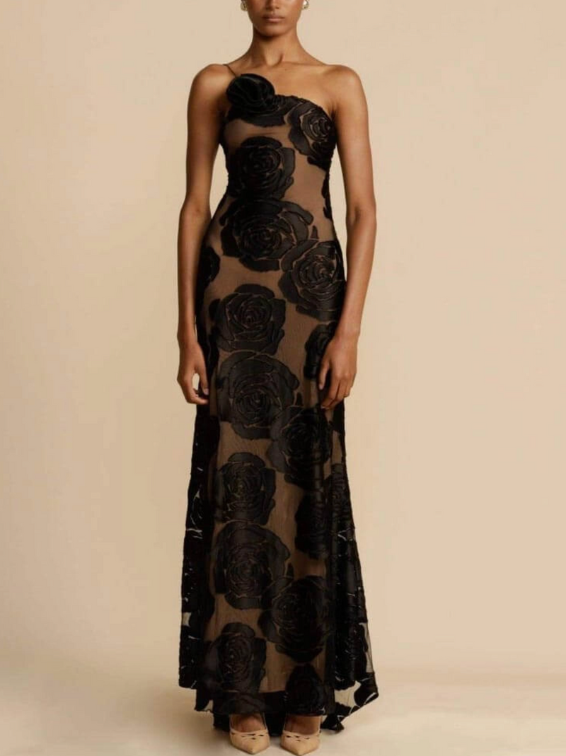 Eldin - Rose Three-Dimensional Dress