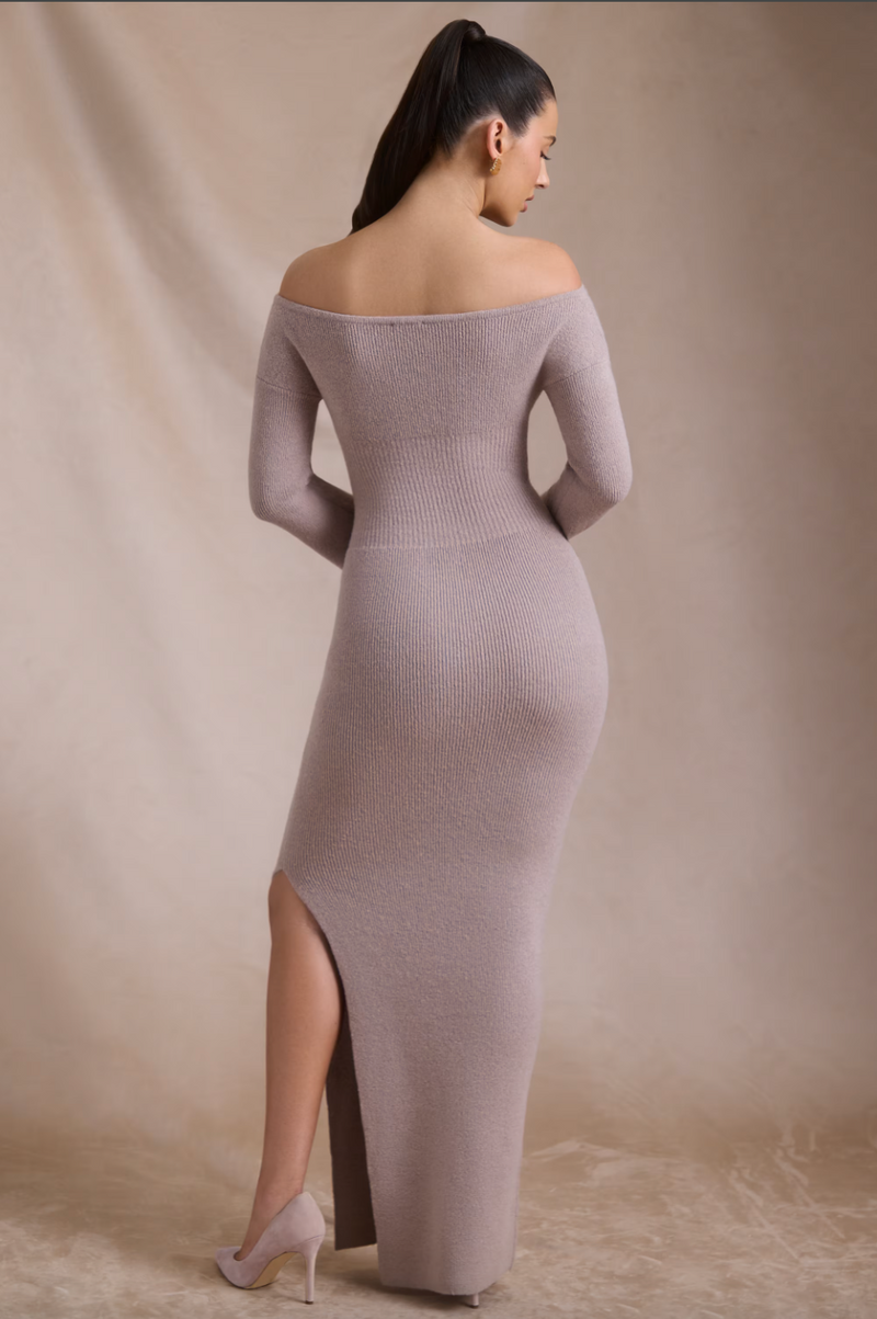 Ribby - Knit Off-Shoulder Dress