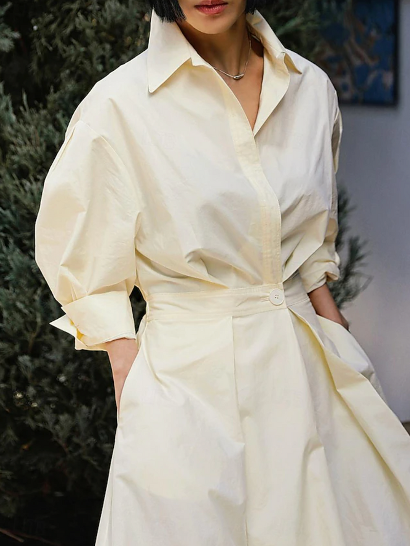 Elkie - Lapel Wrap Maxi Dress