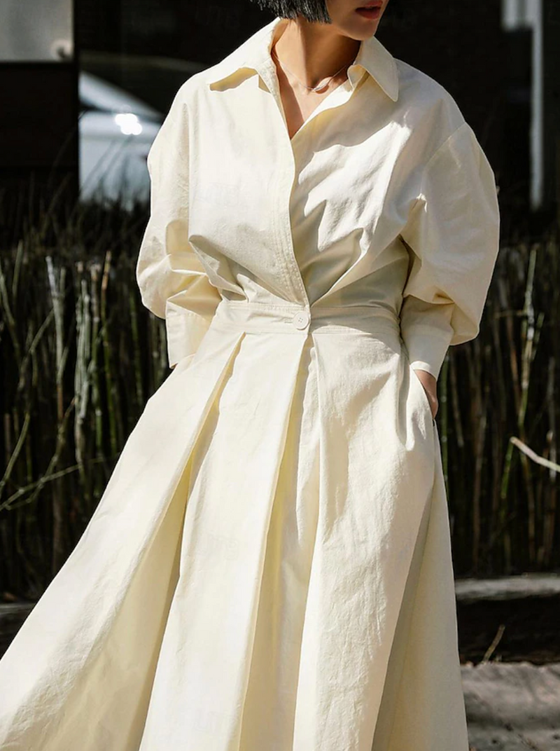 Elkie - Lapel Wrap Maxi Dress