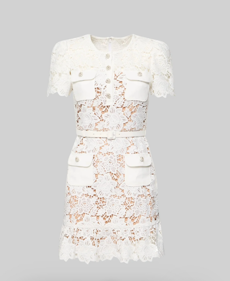 Elowen - Short Sleeve Embroidered Dress