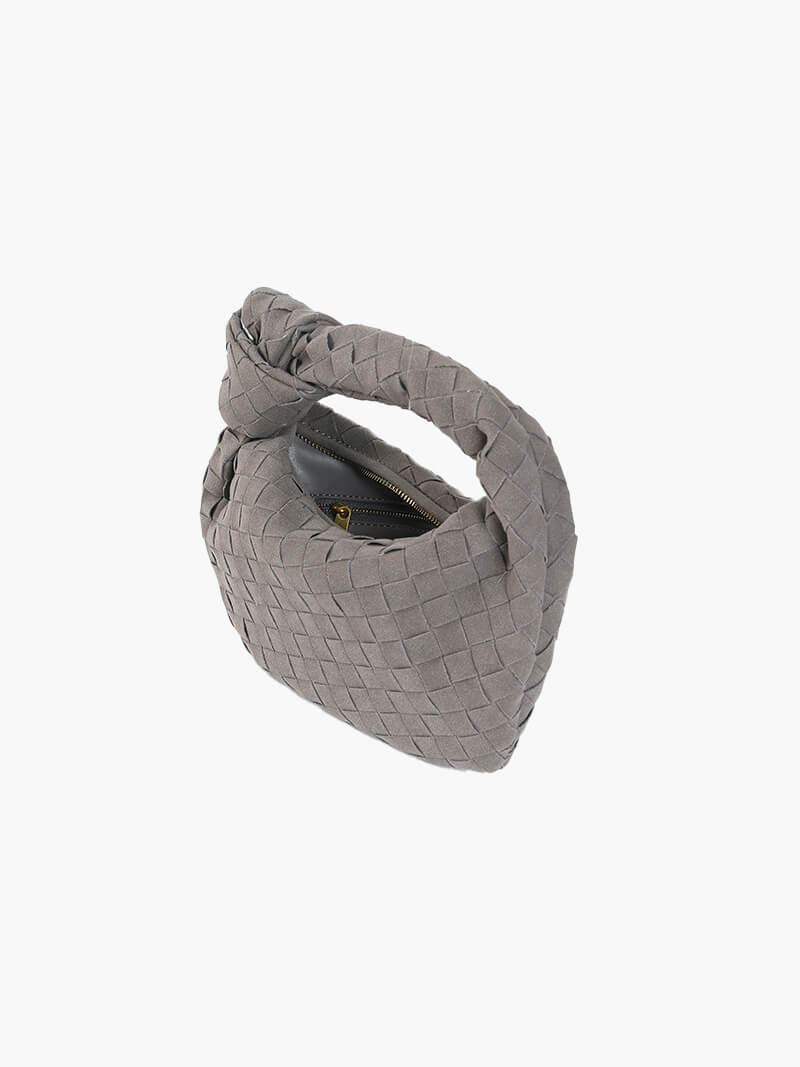 Suede Woven Mini Bag