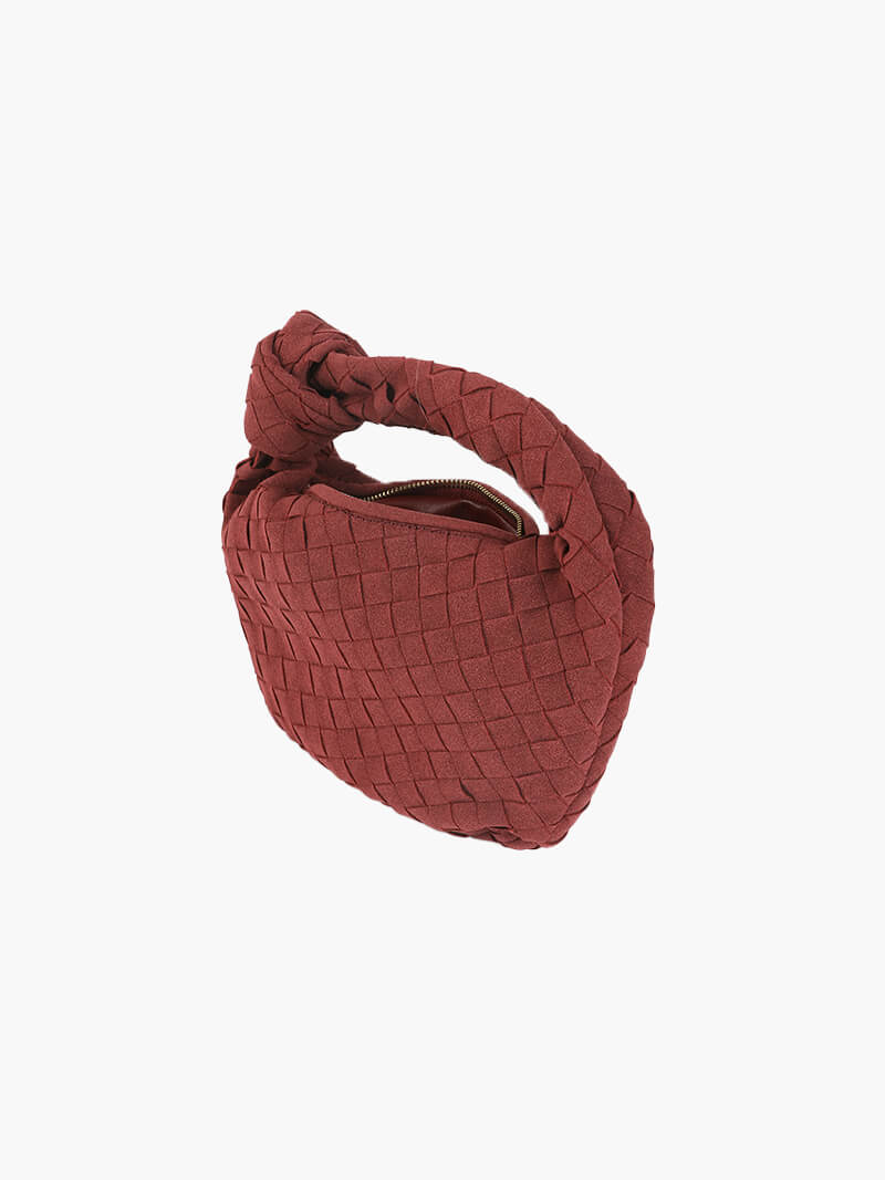 Suede Woven Mini Bag