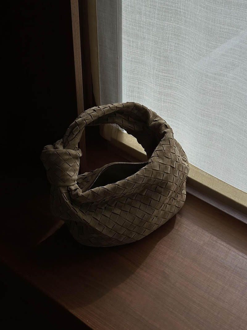 Suede Woven Mini Bag