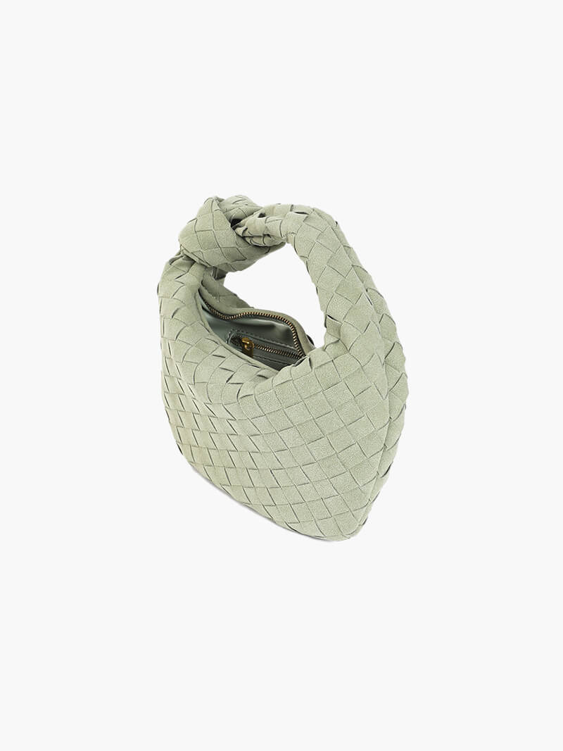 Suede Woven Mini Bag