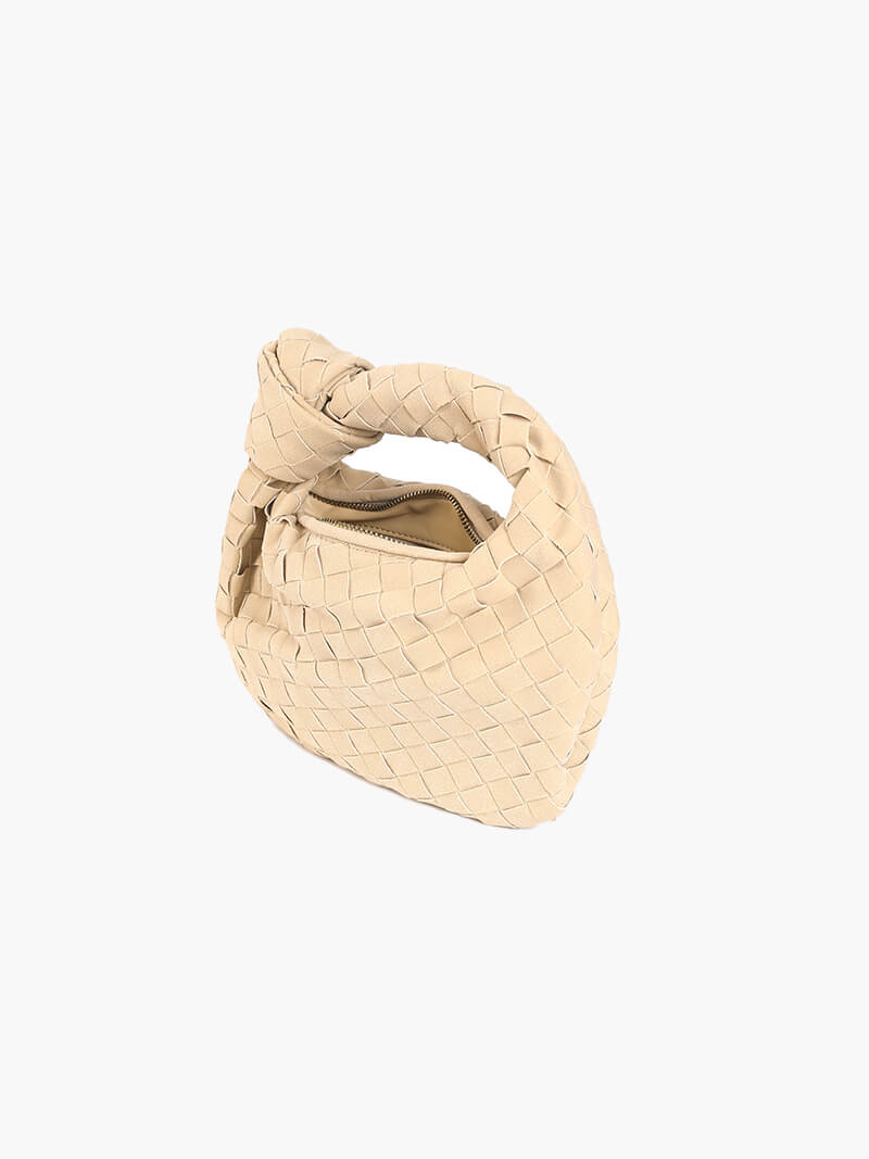 Suede Woven Mini Bag