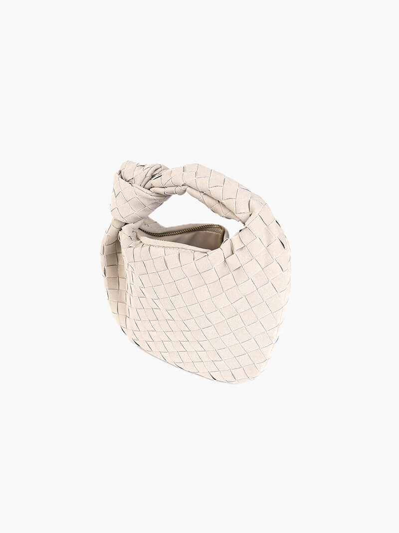 Suede Woven Mini Bag