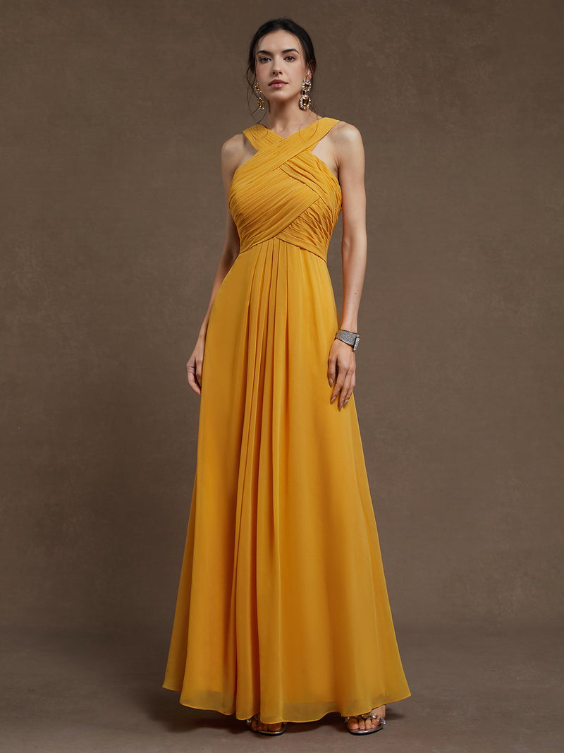 Solia - Luxe Pleated Maxi Dress