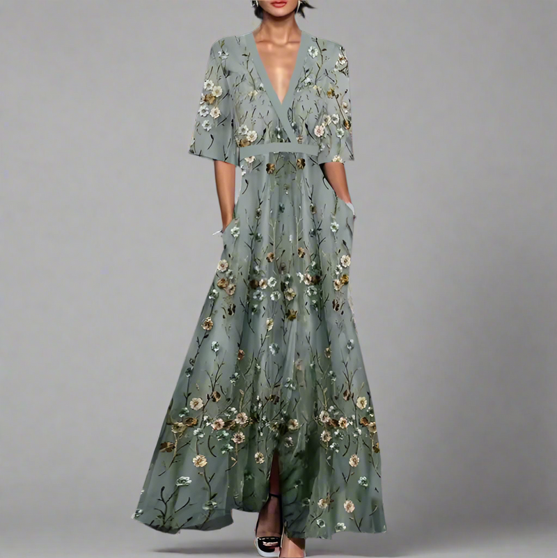 Summer - Maxi Dress with Sleeves