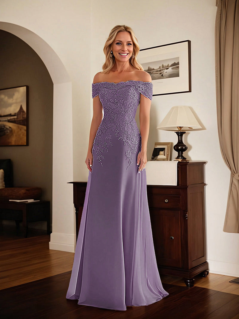 Eallise - Elegant Taupe Lace Dress