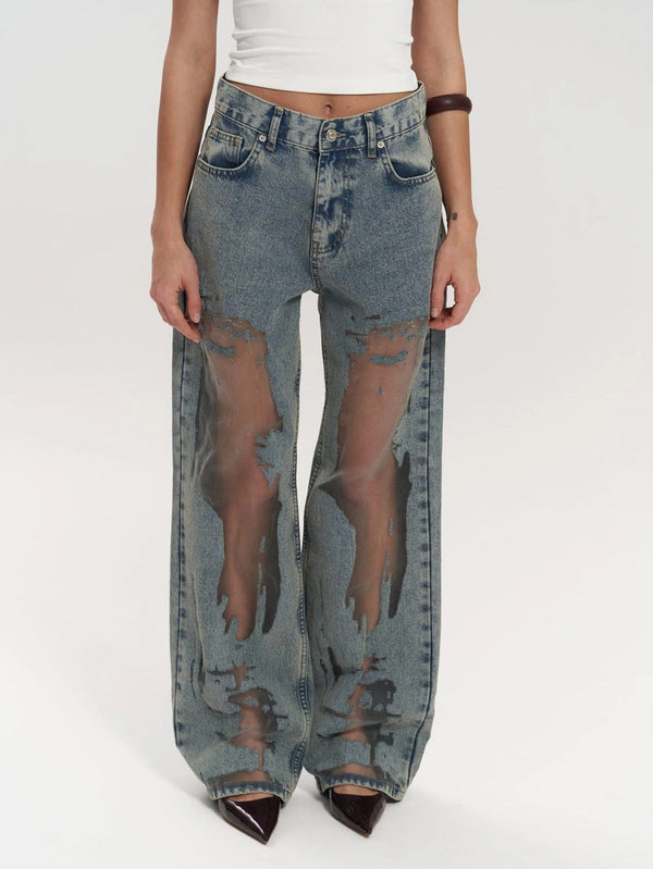 Trixie - Blue Transparent Jeans
