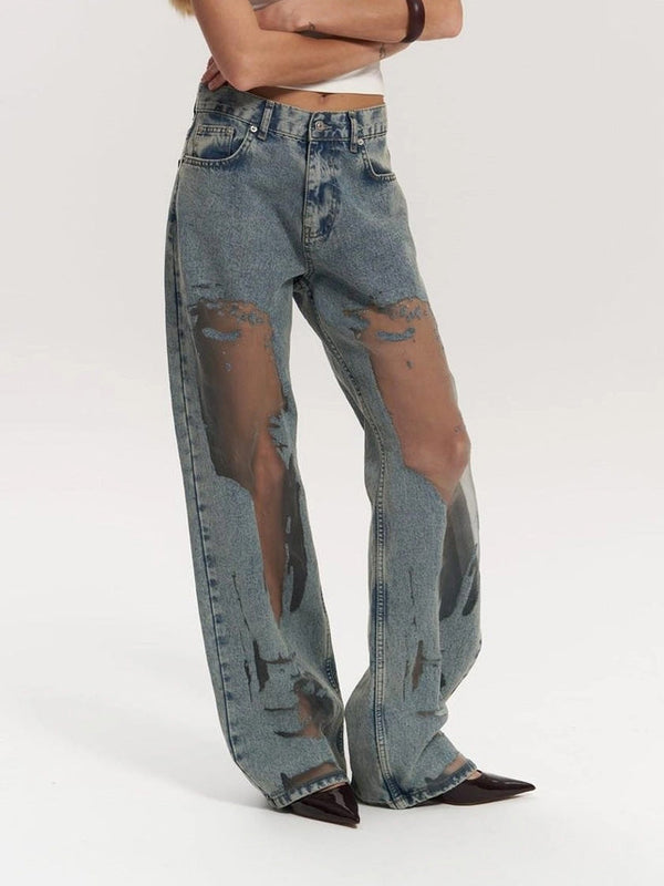 Trixie - Blue Transparent Jeans