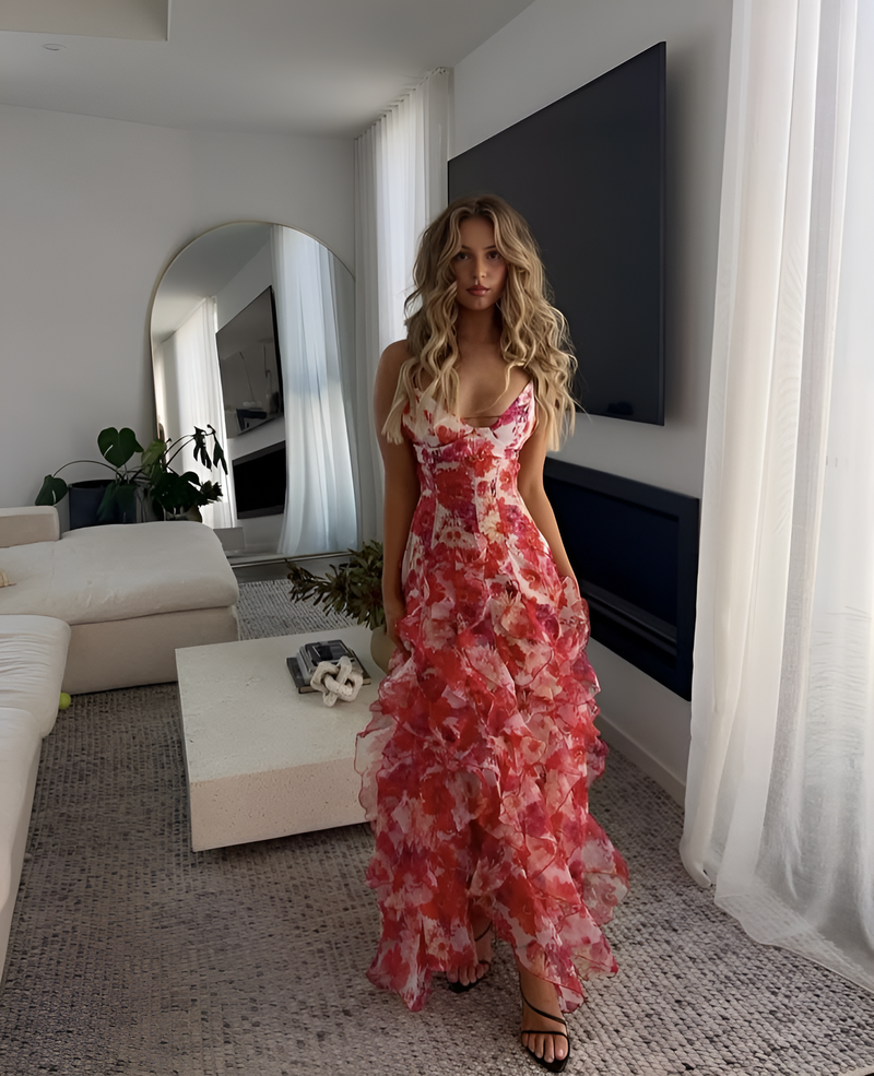 Silvana - Floral Luxe Maxi Dress